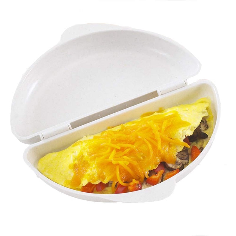 Mikrowellen-Omelet-Cooker Pfanne Cooker Omelette Eier-Dampfer Für Frühstück