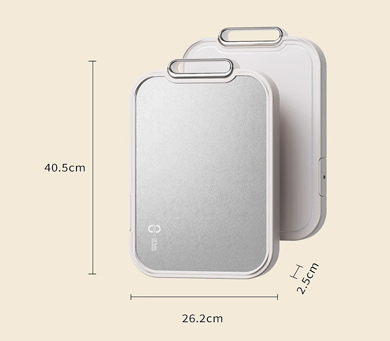 Sandsberg | Reine Titan doppelseitige Schneidebrett - Antibakteriell, Schimmelresistent, Lebensmittelgeeignet Küchen-Essential