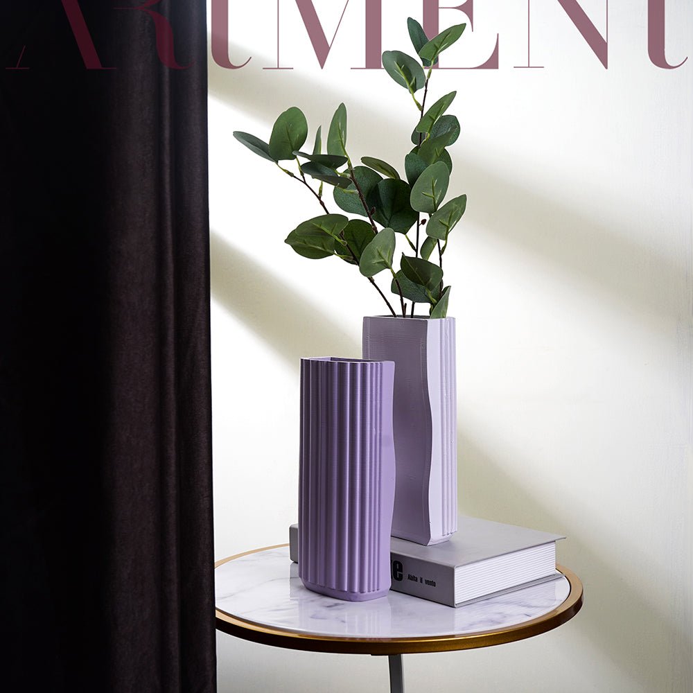 Minimal Jigsaw Puzzle Linear Vase (Set von 2)