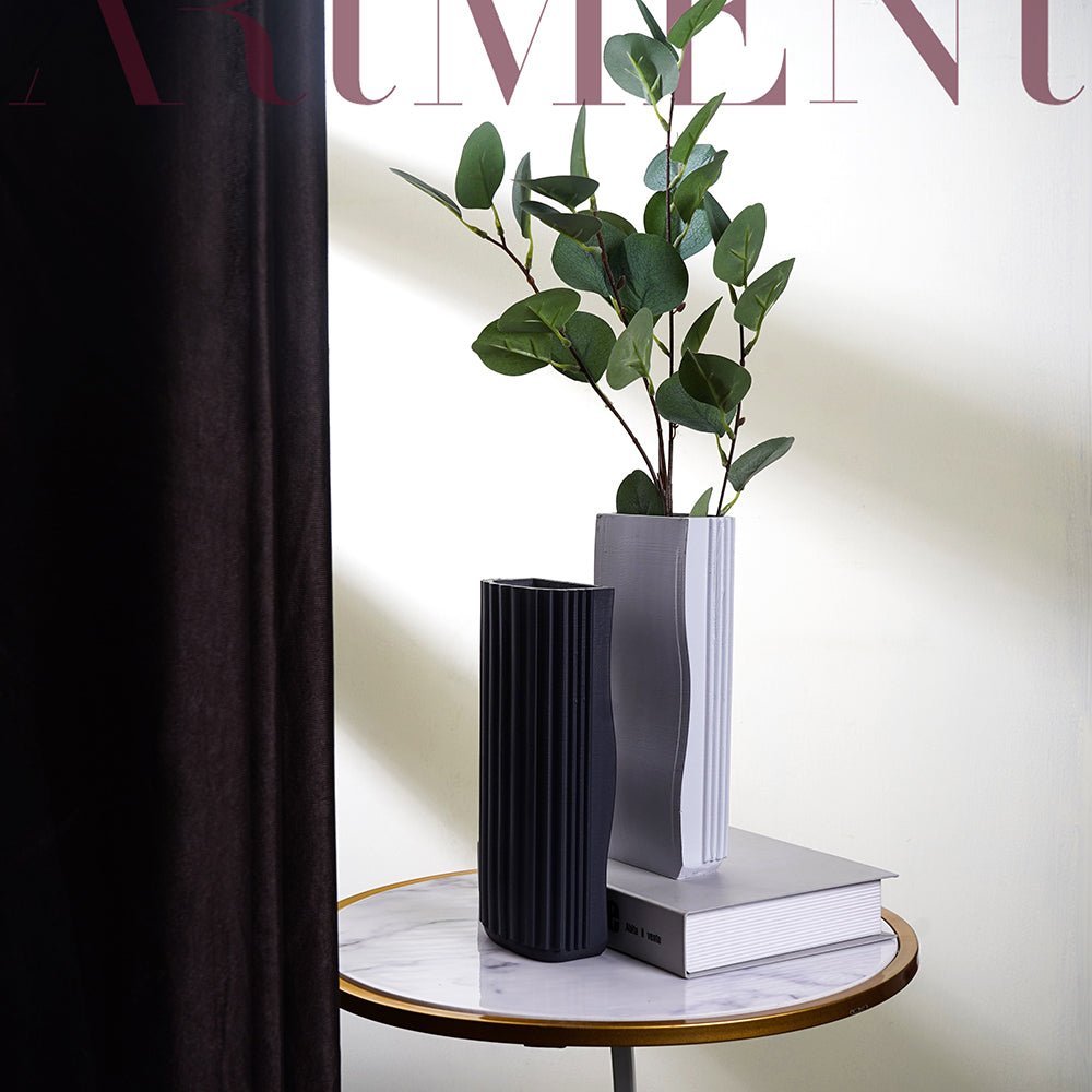 Minimal Jigsaw Puzzle Linear Vase (Set von 2)