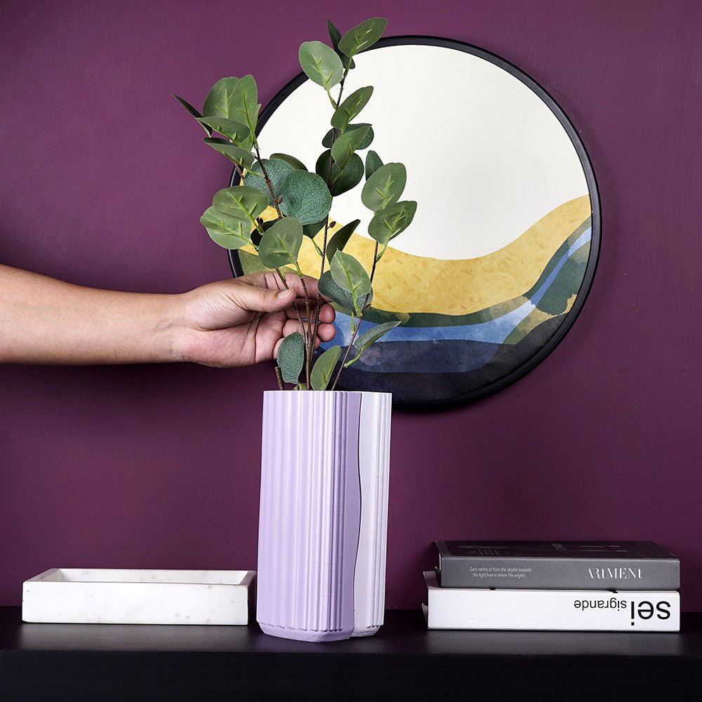 Minimal Jigsaw Puzzle Linear Vase (Set von 2)