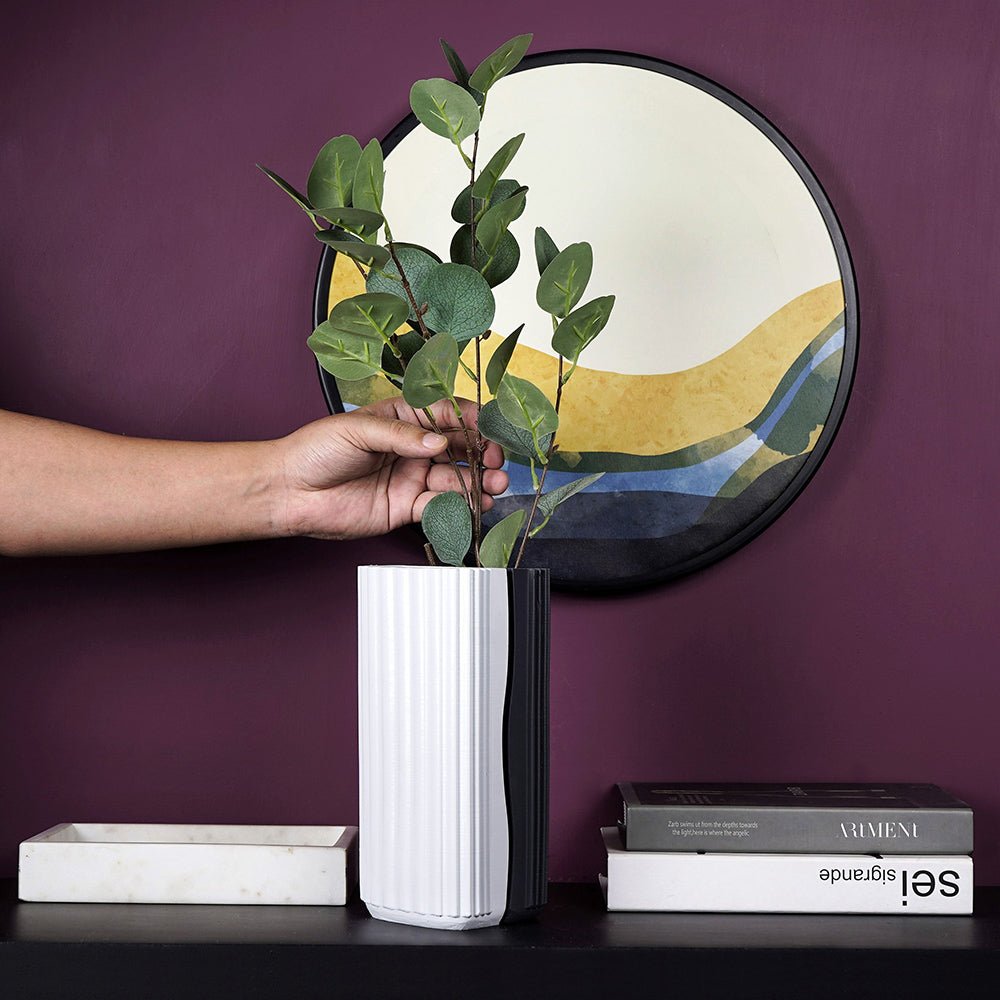 Minimal Jigsaw Puzzle Linear Vase (Set von 2)