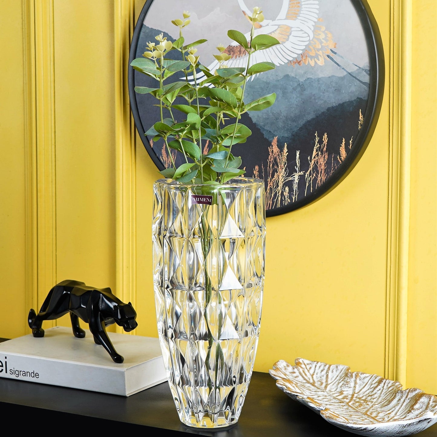 Moderne Kunst Kristall Höhen Vase
