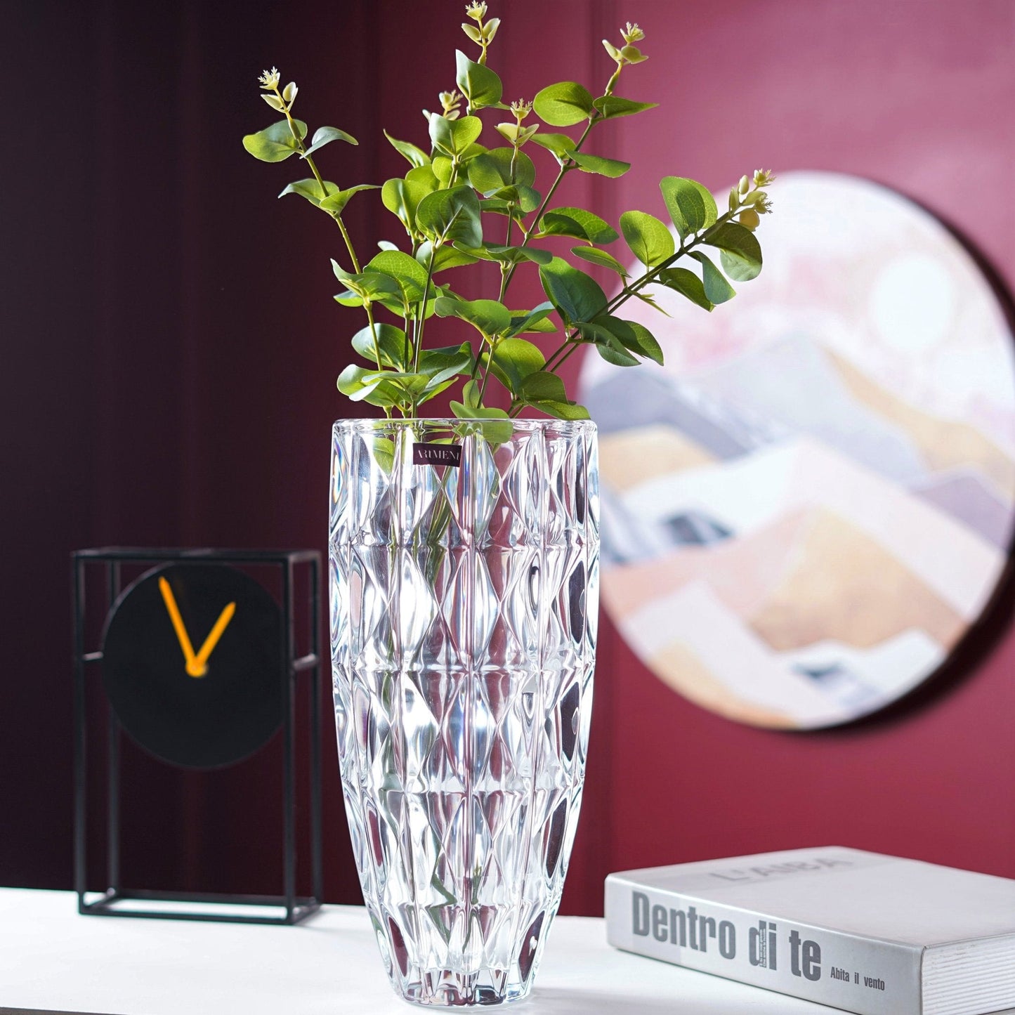 Moderne Kunst Kristall Höhen Vase