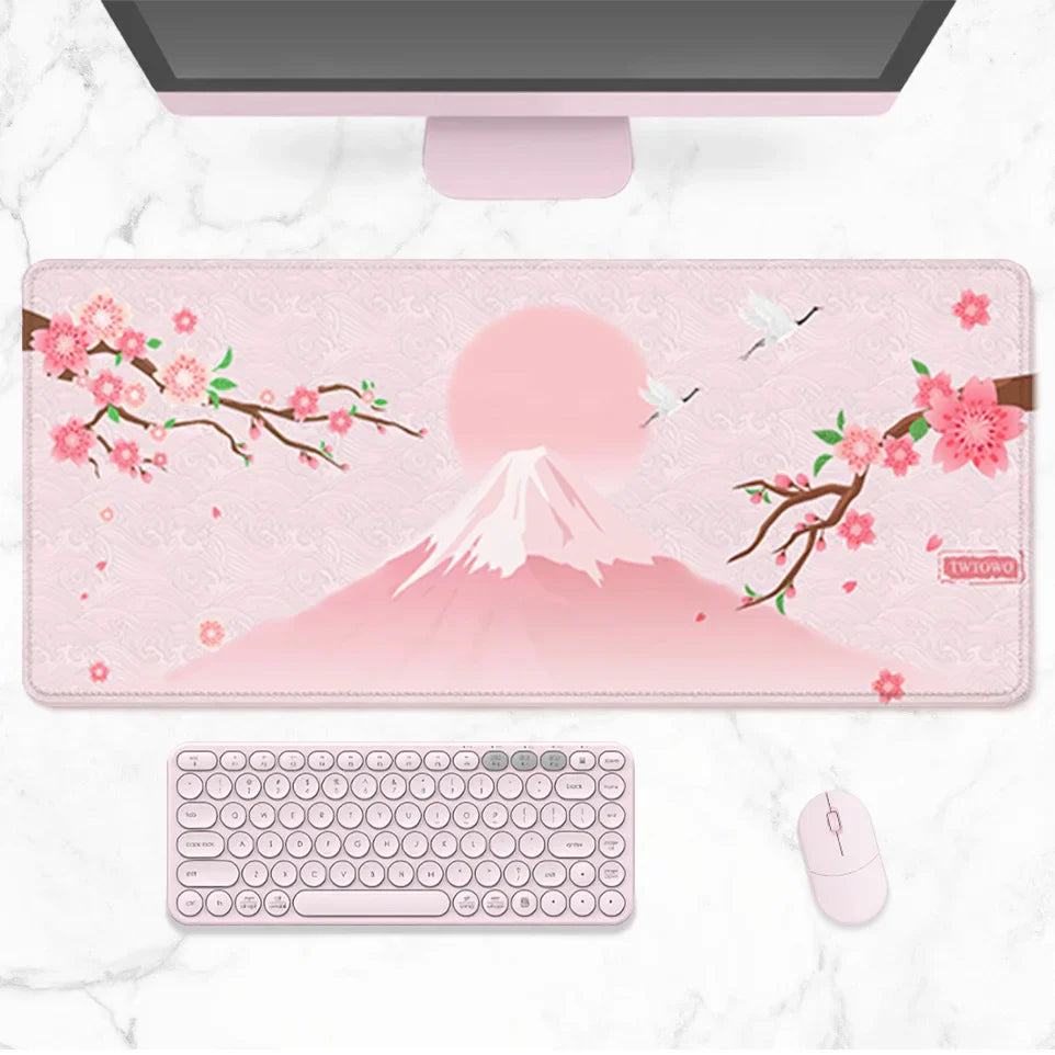 Mount Fuji Kirschblüten Schreibtischunterlage