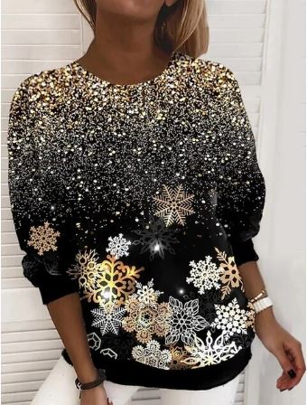 Twinkle Charm - eleganter Weihnachts-Pullover mit Glitzerdetails