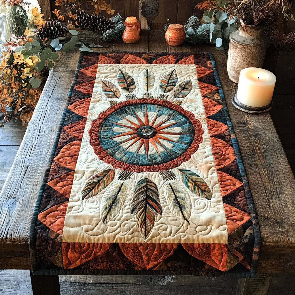 Native American Tribal Mandala gesteppter Tischläufer
