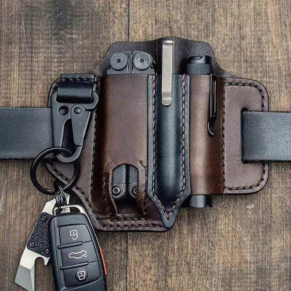 Taktisches Multifunktionswerkzeug Gürtel Leder Tasche
