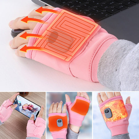 USB-aufladbare beheizbare Handschuhe ohne Finger