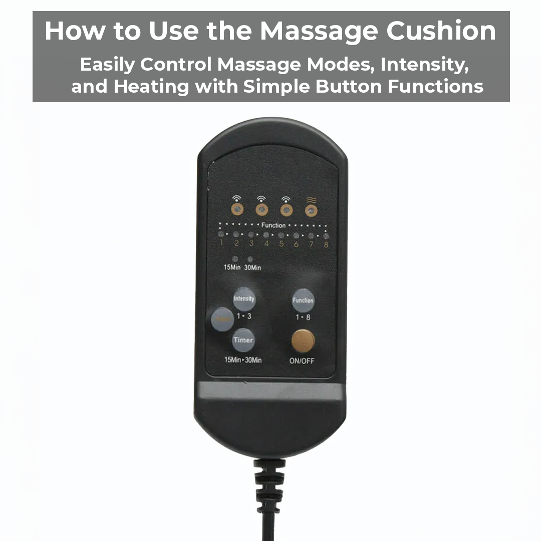 Heated Massage Cushion Pad für Stuhl & Auto