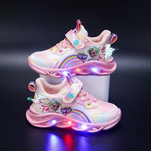 Rainbow Glitter Sneakers - LED Schuhe für Kinder