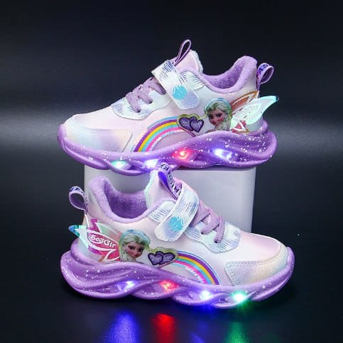 Rainbow Glitter Sneakers - LED Schuhe für Kinder