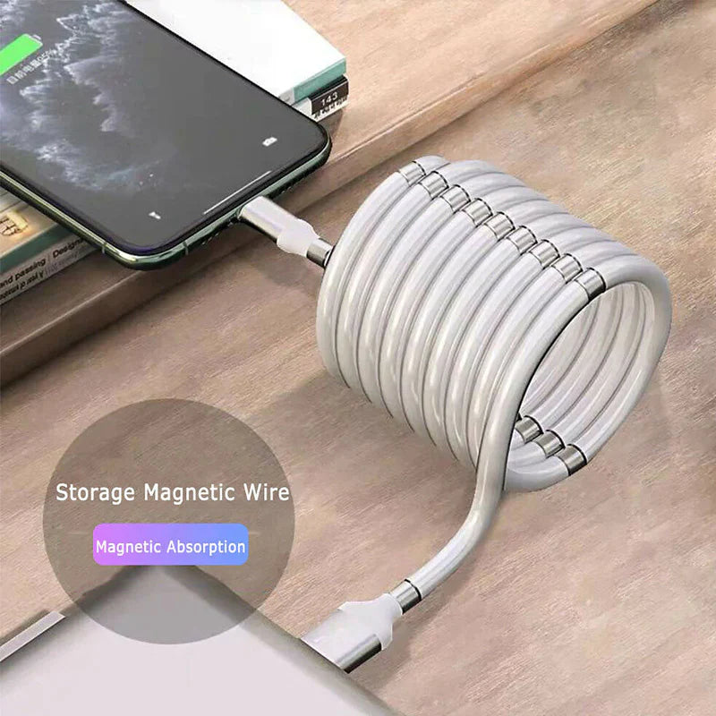 1,8 M ANTI-TANGLE MAGNETISCHES USB-SCHNELLLADUNGSKABEL UND DATENKABEL