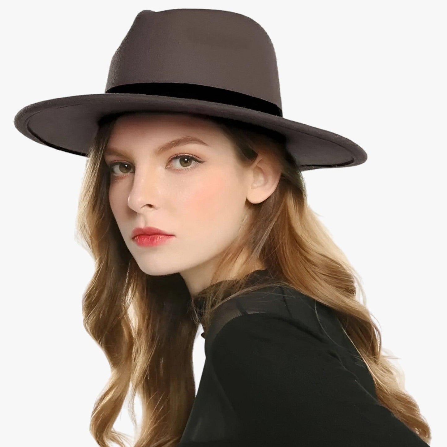 Unisex Vintage Wolle Fedora