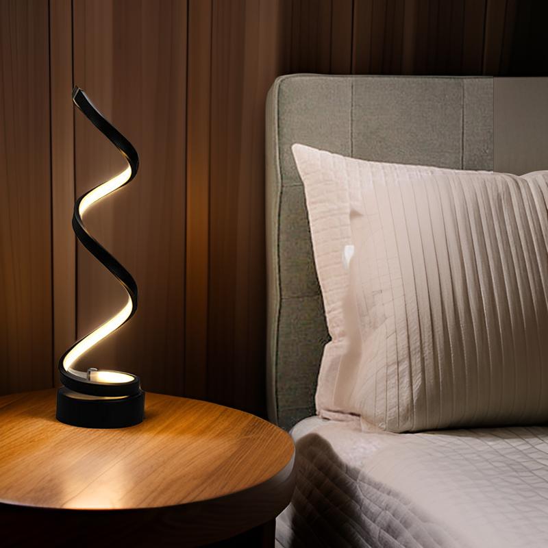Moderne LED-Tischlampe mit Touch-Steuerung und warmem Licht