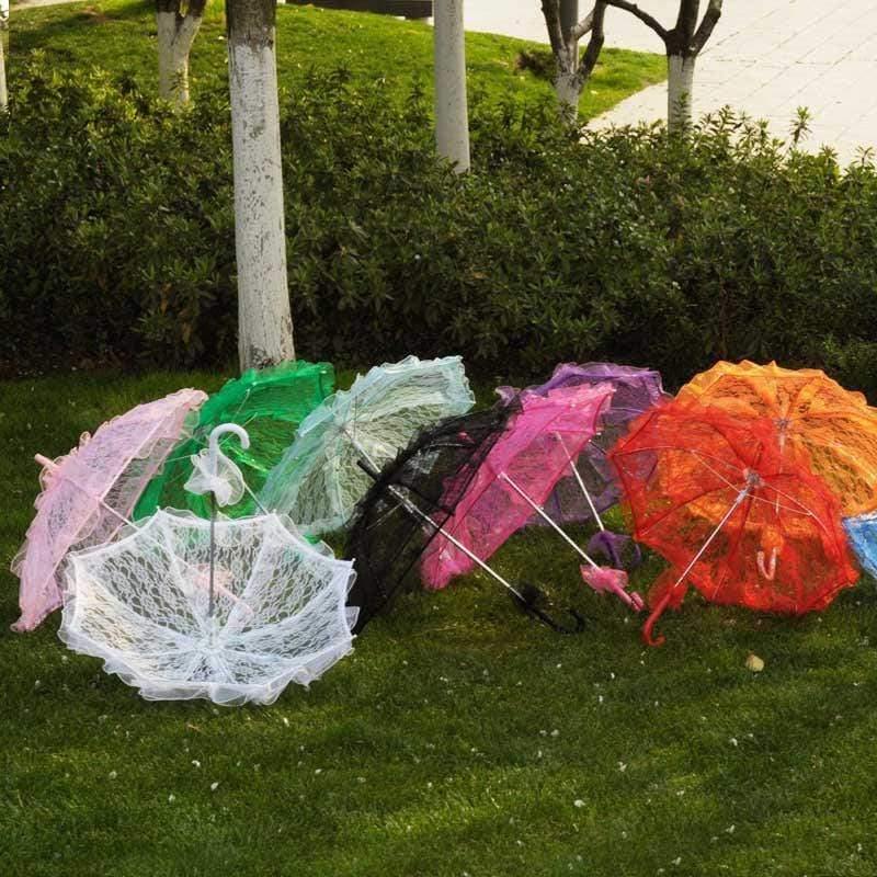 56cm*58cm Spitze Regenschirm Pavillon Handwerk Hochzeit Dekoration Kinder Kinder Fotografie Requisiten