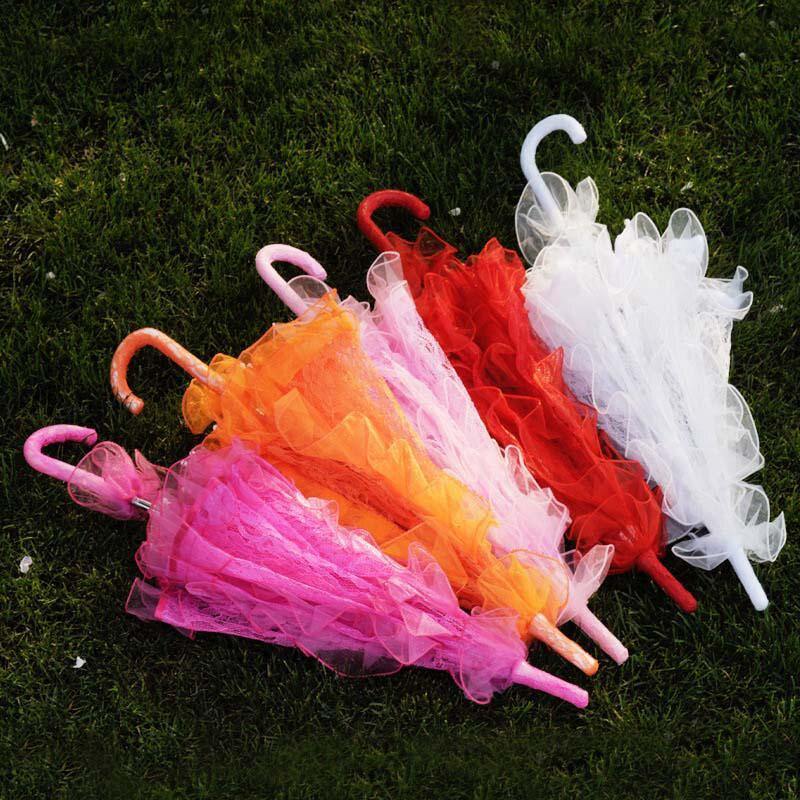 56cm*58cm Spitze Regenschirm Pavillon Handwerk Hochzeit Dekoration Kinder Kinder Fotografie Requisiten
