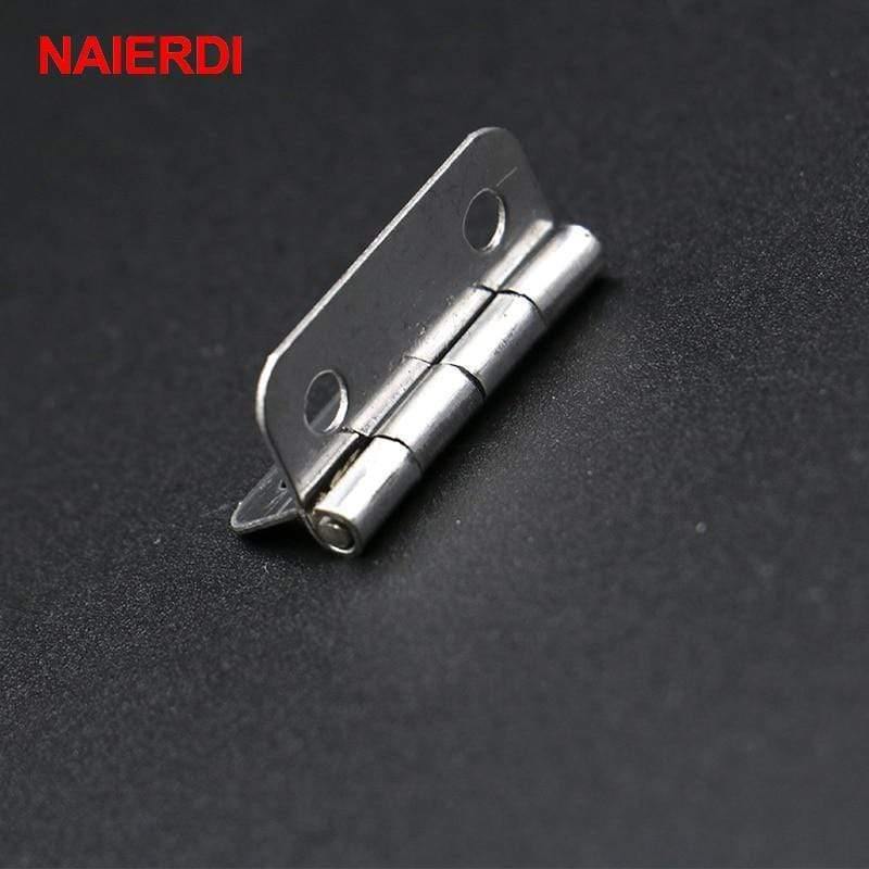 10 Stück 25mm X 20mm Silber Mini Türscharniere Schrank Schublade Schmuckkasten Mini Scharnier mit Schrauben für Möbelbeschläge
