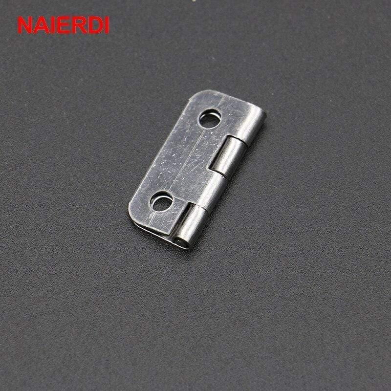 10 Stück 25mm X 20mm Silber Mini Türscharniere Schrank Schublade Schmuckkasten Mini Scharnier mit Schrauben für Möbelbeschläge