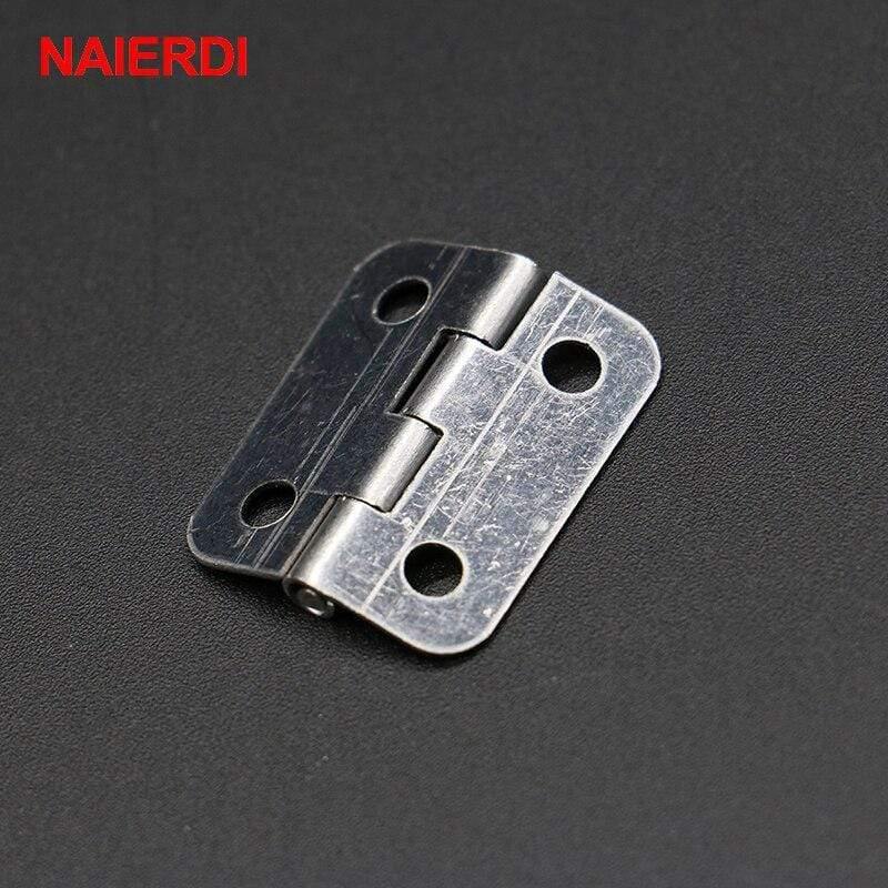10 Stück 25mm X 20mm Silber Mini Türscharniere Schrank Schublade Schmuckkasten Mini Scharnier mit Schrauben für Möbelbeschläge