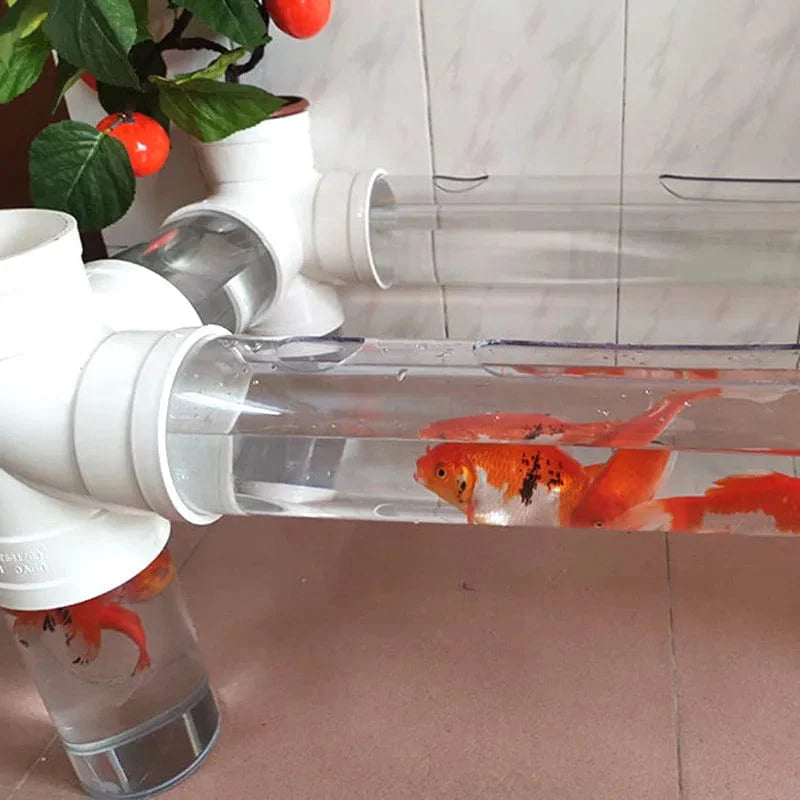 110~160mm Transparent Klar Plexiglas Rohr Wohnkultur Stress Relief MINI Aquarium Fisch Tank DIY Zubehör Acryl Rohr