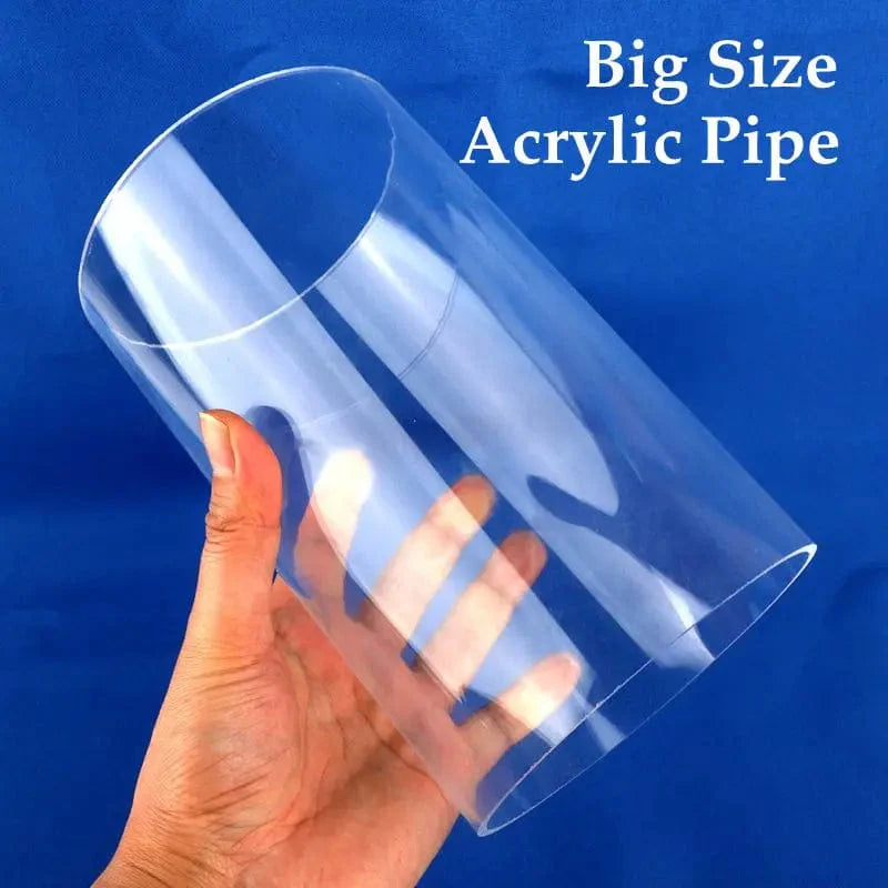 110~160mm Transparent Klar Plexiglas Rohr Wohnkultur Stress Relief MINI Aquarium Fisch Tank DIY Zubehör Acryl Rohr