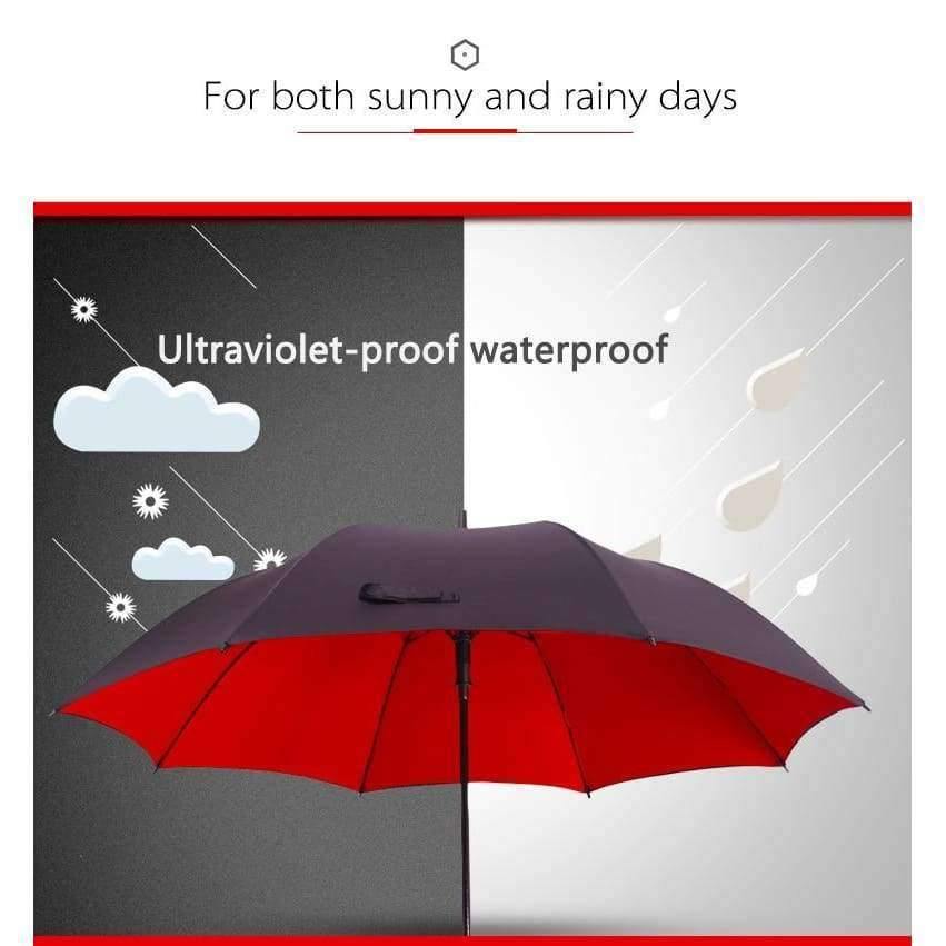 130cm large umbrella men's golf umbrella windproof double-layer automatic long-handled umbrella ladies men's