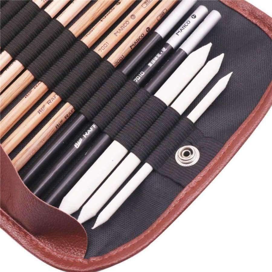 18 Sketch Bleistift Set Malset Künstler Mal Liebhaber Anfänger Set Enthält Skizze Kohle Kunstbedarf