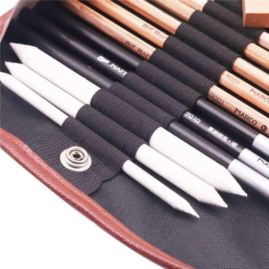 18 Sketch Bleistift Set Malset Künstler Mal Liebhaber Anfänger Set Enthält Skizze Kohle Kunstbedarf