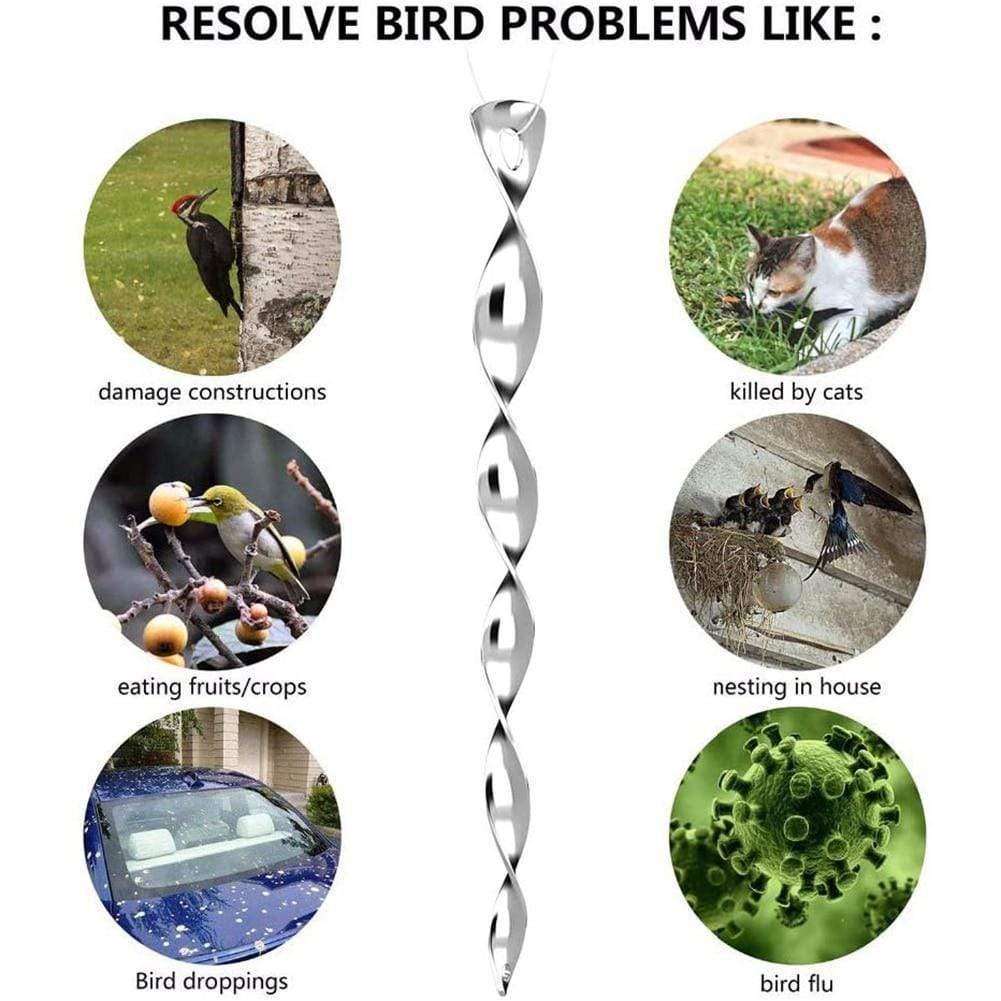 6/8 Stück Rotierende Reflektierende Stange Vogelvertreiber Umweltschutz Abschreckwerkzeug Klein Haltbare Vögel Tauben Für Spatzen