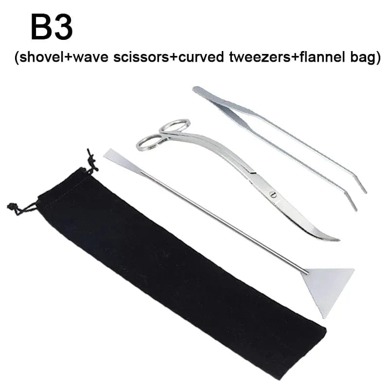 Aquarium Werkzeuge Set Schere Pinzette Pflanzen Wellenzange Gras Edelstahl Reinigungswerkzeuge Fischtank Schaufeln Aquarium Zubehör