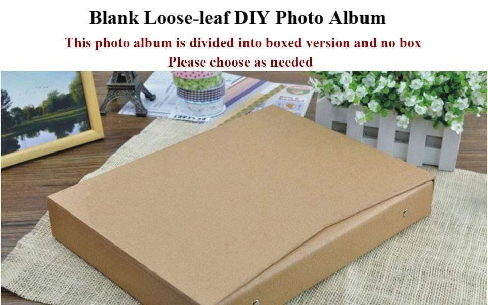 30 Seiten Blanko/Losblätter Fotoalbum Scrapbook Handgemacht/Hochzeit/DIY/Selbstklebend/Papier Fotoalbumhülle Kraftalbum für Fotos