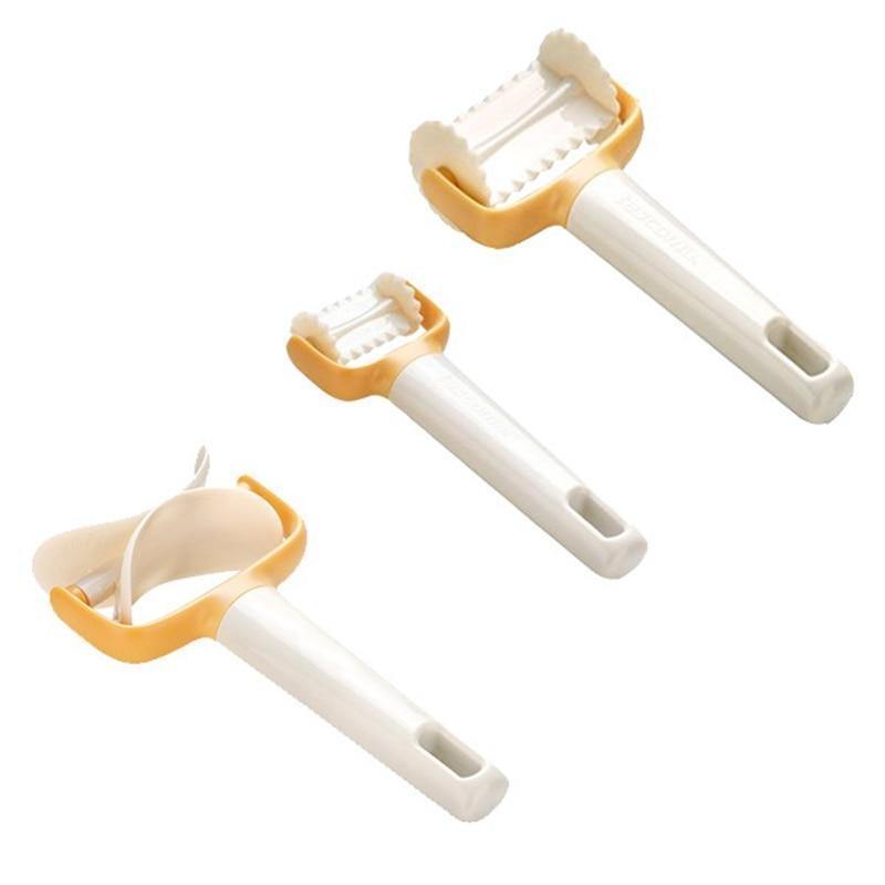 3Stk/Set Rollende Keks Ravioli Schneider Küchengeräte Rollender Gezackter Kreis Schneider Rollender Quadratischer Schneider