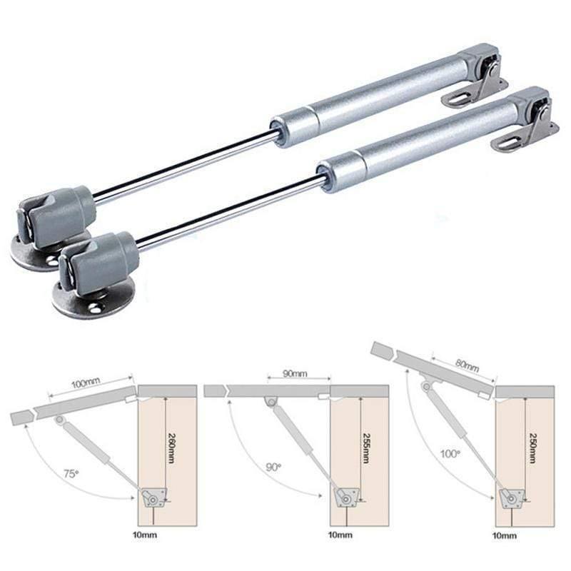 40-150N/4-15KG Hydraulische Scharniere Tür Hebeunterstützung für Küchenschrank Pneumatische Gasfeder für Holz Möbel Hardware Großhandel