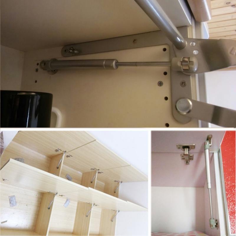 40-150N/4-15KG Hydraulische Scharniere Tür Hebeunterstützung für Küchenschrank Pneumatische Gasfeder für Holz Möbel Hardware Großhandel