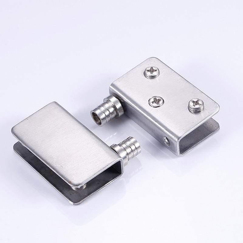 4 Stk. Edelstahl-Glashardware für 5-8mm/10-12mm Glasschiebetüren Glas Pivot Klammern Türscharniere 4 Größen
