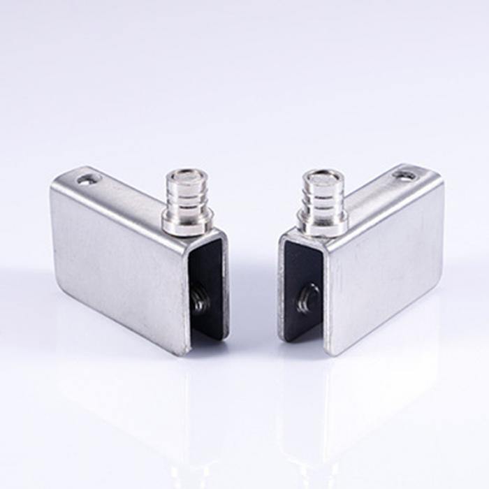 4 Stk. Edelstahl-Glashardware für 5-8mm/10-12mm Glasschiebetüren Glas Pivot Klammern Türscharniere 4 Größen