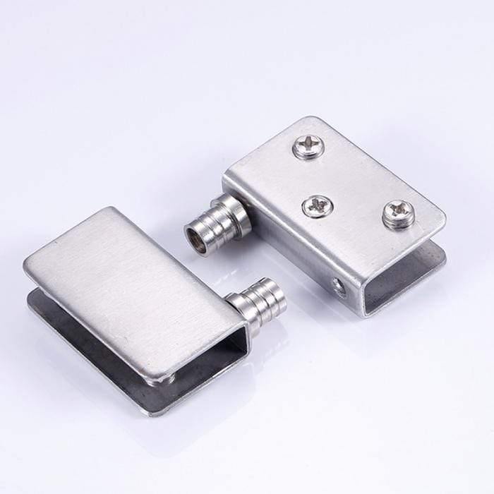 4 Stk. Edelstahl-Glashardware für 5-8mm/10-12mm Glasschiebetüren Glas Pivot Klammern Türscharniere 4 Größen