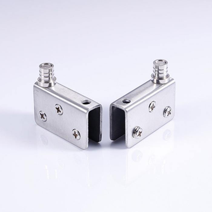 4 Stk. Edelstahl-Glashardware für 5-8mm/10-12mm Glasschiebetüren Glas Pivot Klammern Türscharniere 4 Größen