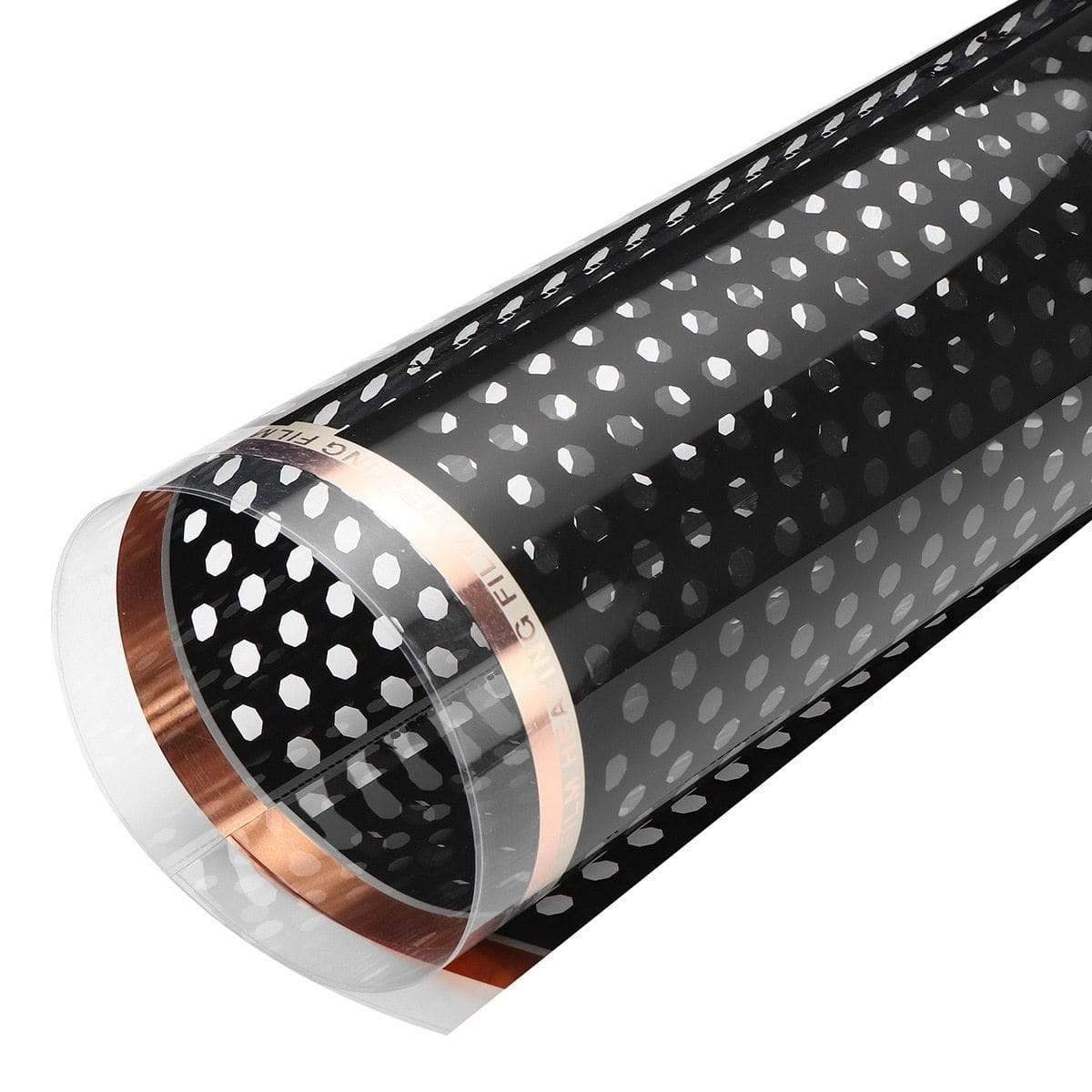80x200cm 220W Infrarot Fußbodenheizungsfolie Elektrisch Hochwertige Carbonfaser Elektrische Heizmatte Fußbodenheizungsfolie