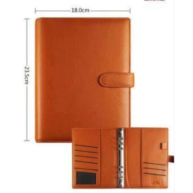 Echtes Leder Logo Anpassbare A5 Notizbuch Rindsleder Reisende Lose Blätter Büro Gewerbliche Schreibblöcke Tagebuch Ringe Binder
