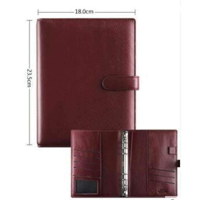 Echtes Leder Logo Anpassbare A5 Notizbuch Rindsleder Reisende Lose Blätter Büro Gewerbliche Schreibblöcke Tagebuch Ringe Binder