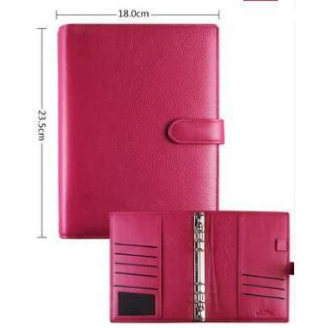 Echtes Leder Logo Anpassbare A5 Notizbuch Rindsleder Reisende Lose Blätter Büro Gewerbliche Schreibblöcke Tagebuch Ringe Binder