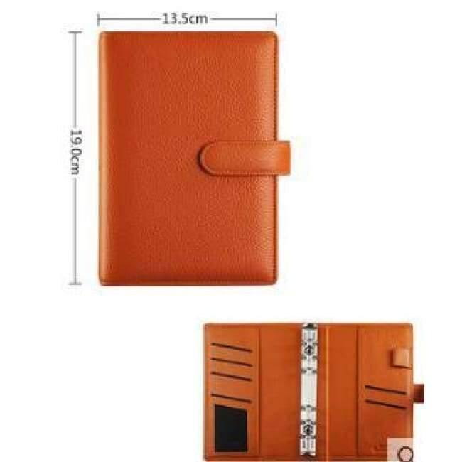 Echtes Leder Logo Anpassbare A5 Notizbuch Rindsleder Reisende Lose Blätter Büro Gewerbliche Schreibblöcke Tagebuch Ringe Binder