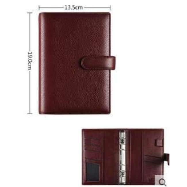 Echtes Leder Logo Anpassbare A5 Notizbuch Rindsleder Reisende Lose Blätter Büro Gewerbliche Schreibblöcke Tagebuch Ringe Binder