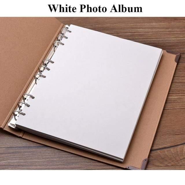 30 Seiten Blanko/Losblätter Fotoalbum Scrapbook Handgemacht/Hochzeit/DIY/Selbstklebend/Papier Fotoalbumhülle Kraftalbum für Fotos