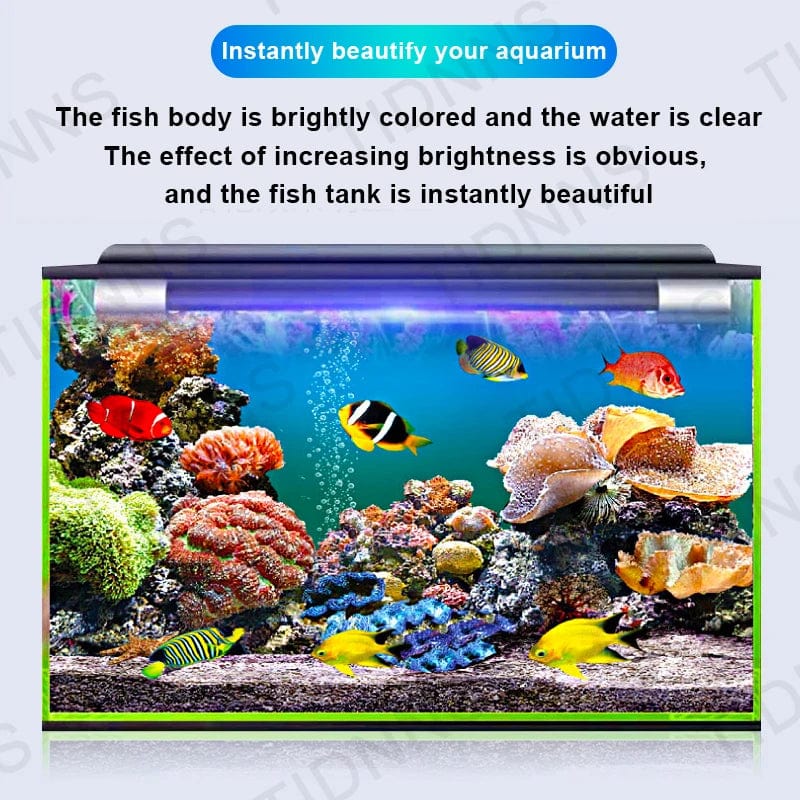 Aquarium Licht LED Weitwinkel Wasserdicht Fischtank Lampe Unterwasser Helligkeit RGB Aquarium Dekor Licht Pflanzenwachstums lampe 22-57
