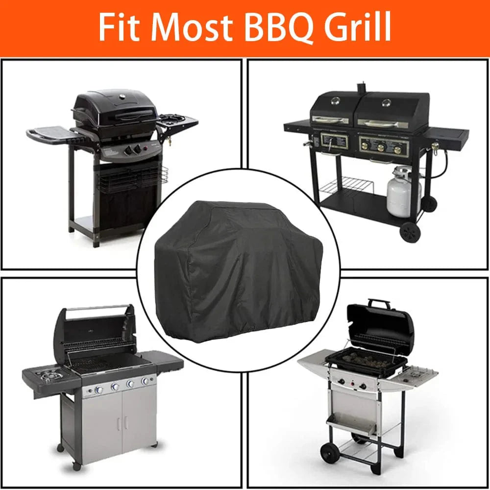 BBQ Abdeckung Outdoor Staub Wasserdicht Weber Schwerlast Grillabdeckung Regen Schutzhülle Outdoor Grill Rund