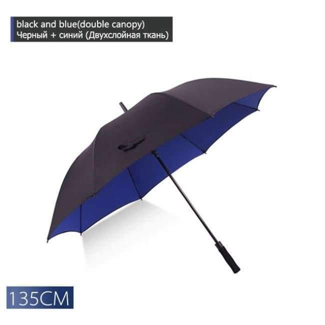 130cm large umbrella men's golf umbrella windproof double-layer automatic long-handled umbrella ladies men's