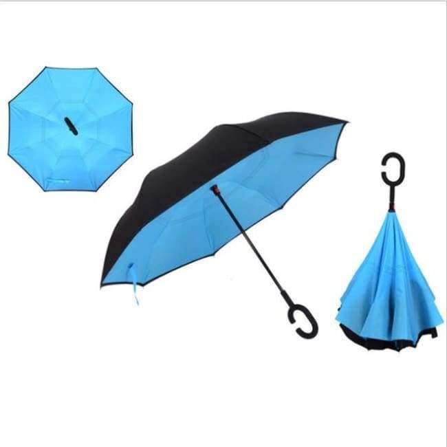 Reversed Umbrella Double Layer Inverted Multifunction Windproof Rain Hand Men's Umbrellas For Adults Long Umbrellas